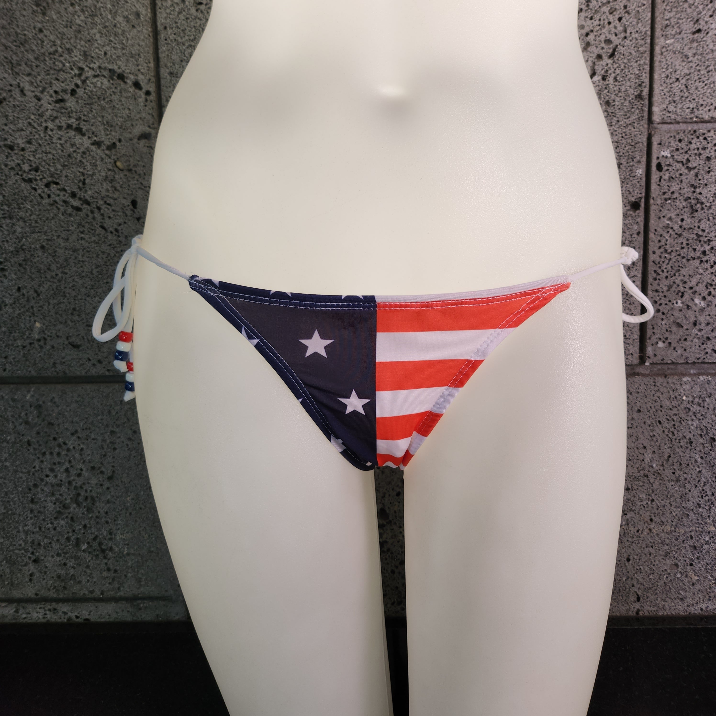 Loco Boutique Flag Cinched Back Side Ties