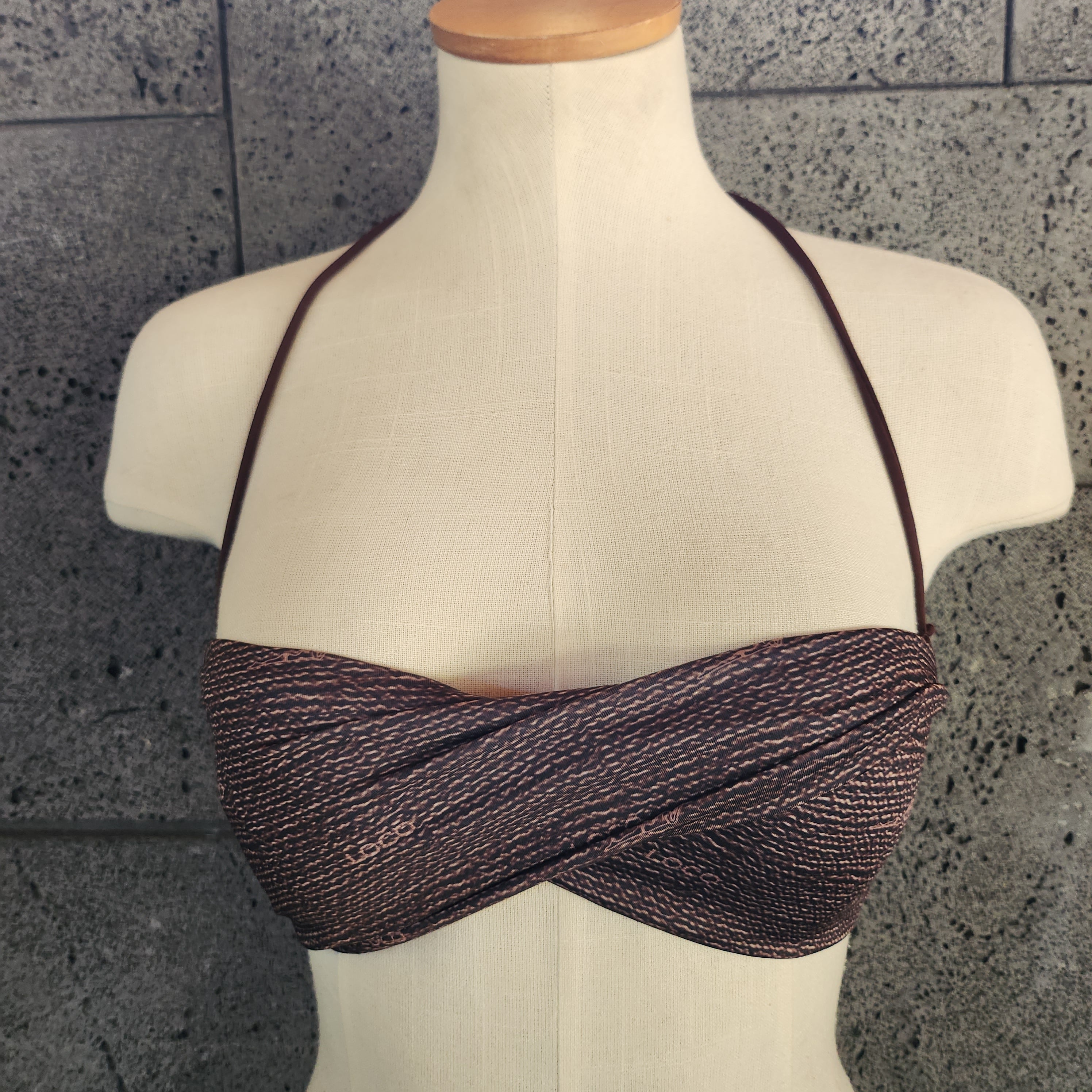 Loco Boutique Burlap Twisted Bandeau