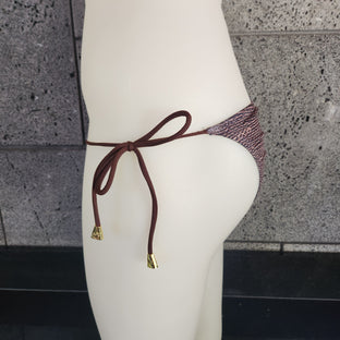 Burlap Cinched Back Side Ties - Loco Boutique