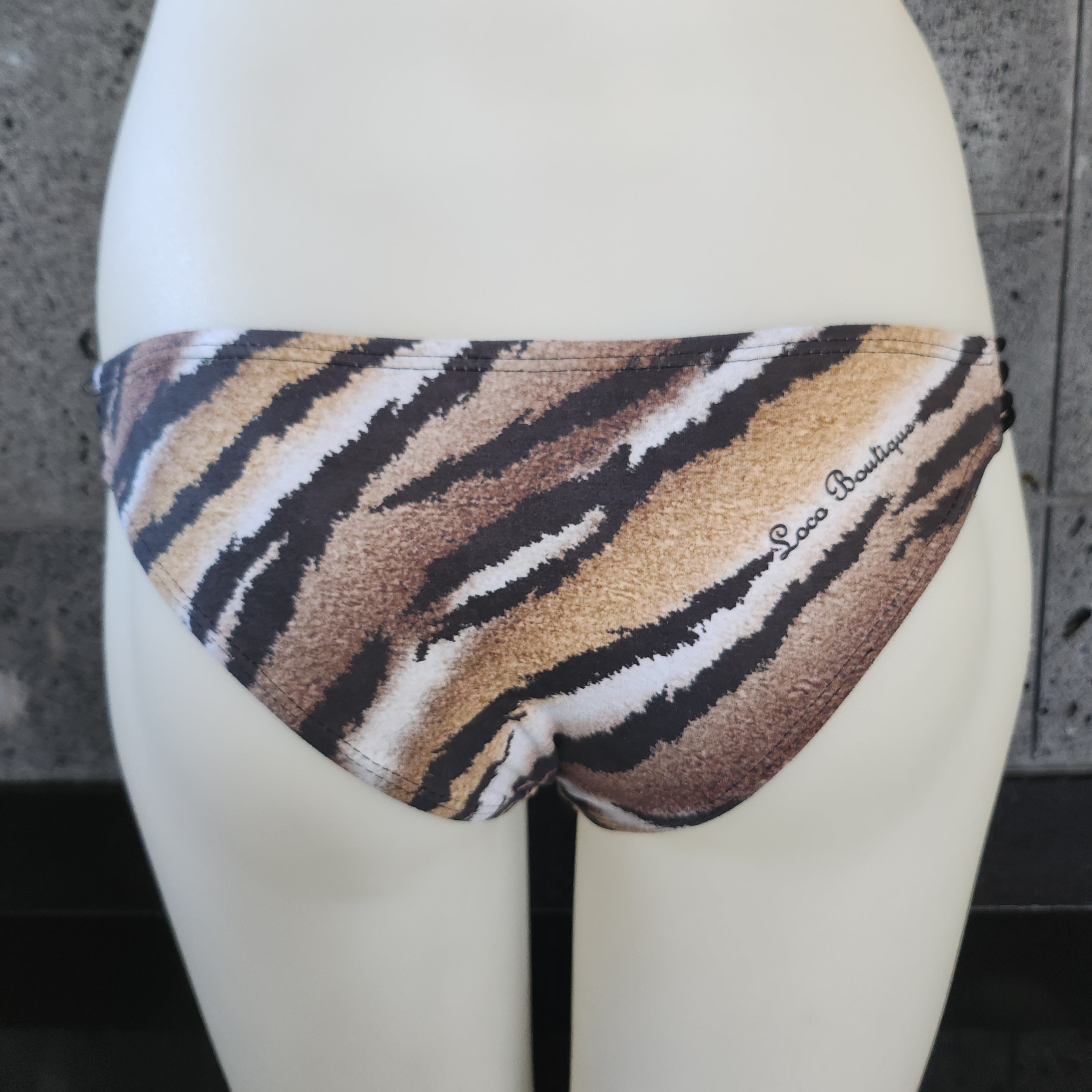 Loco Boutique Tiger Strappy Spaghetti Sides