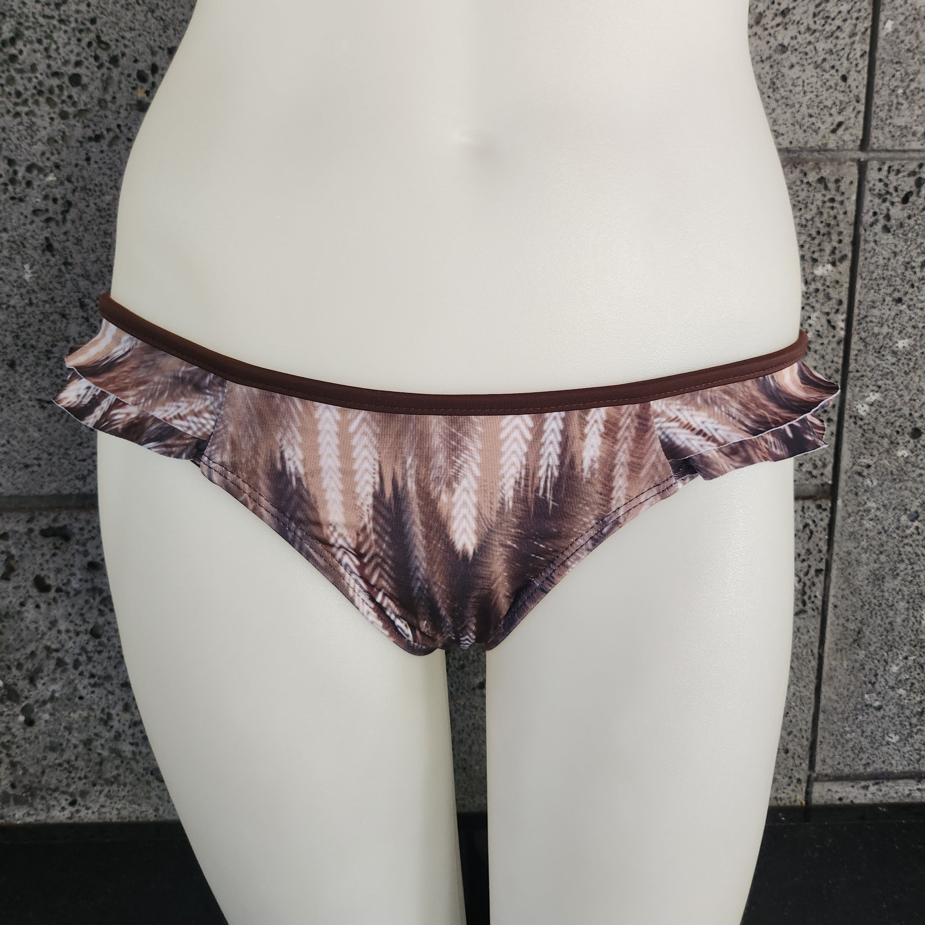 Loco Boutique Feather Side Ruffle