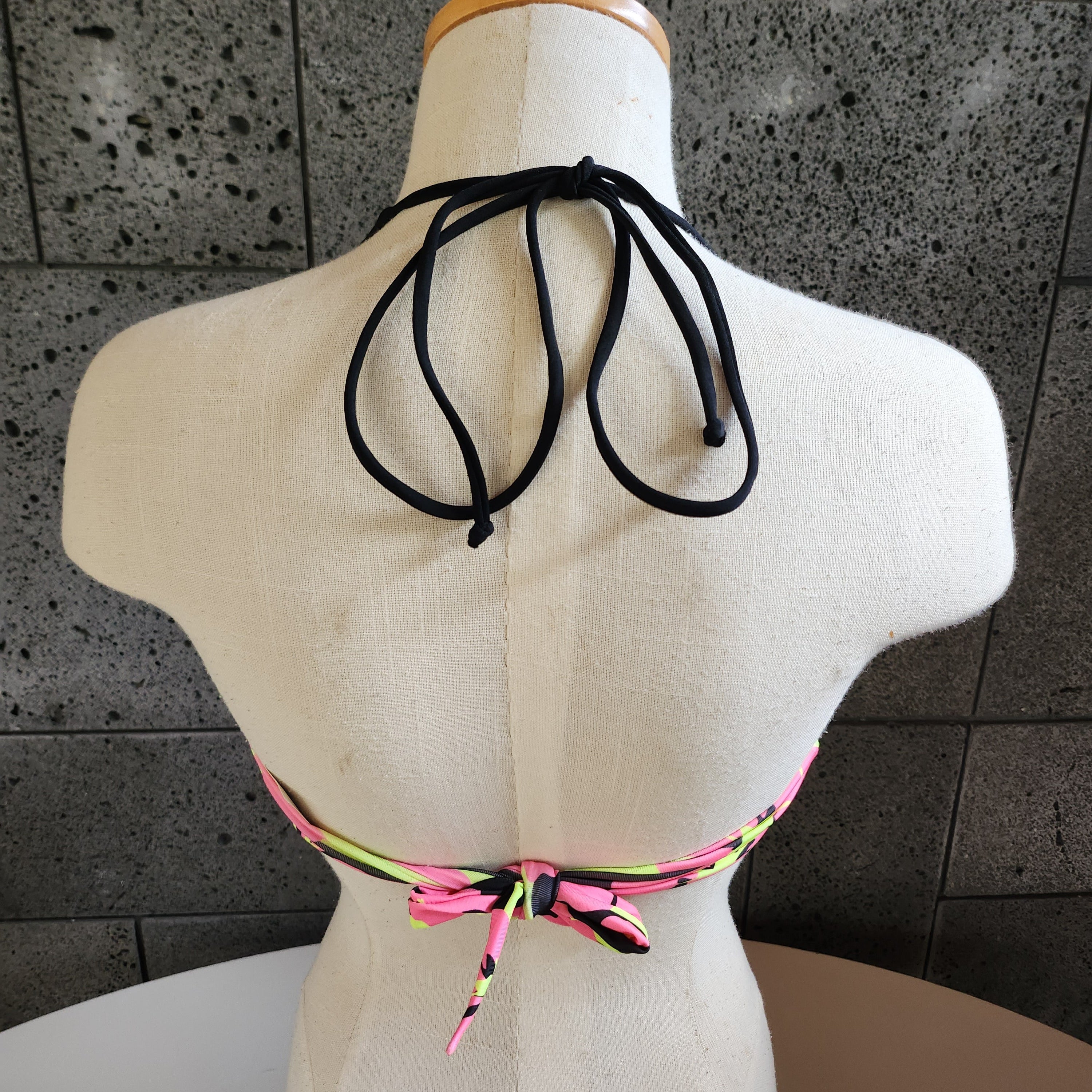 Loco Boutique Hibiscus Stripe Twisted Bandeau