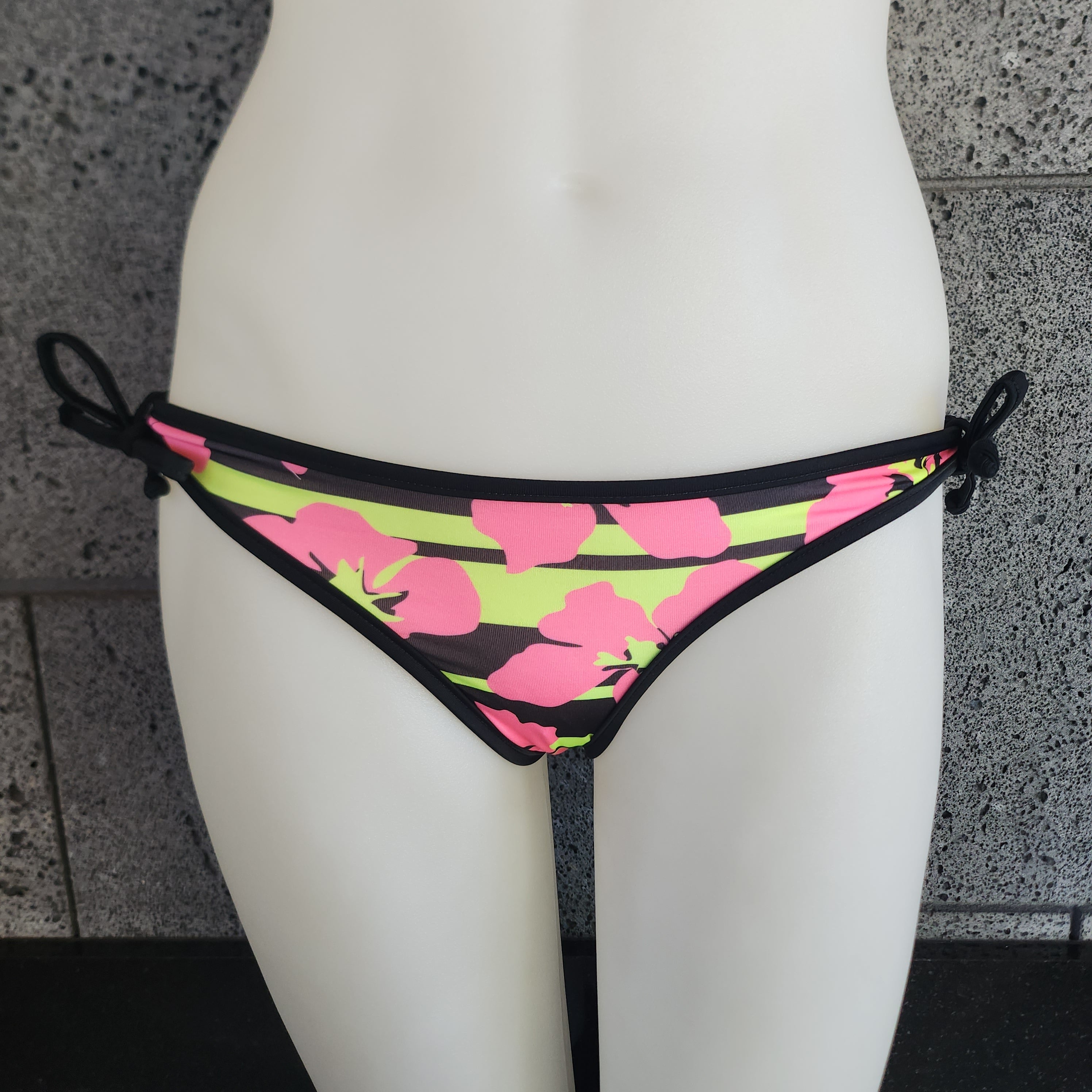 Loco Boutique Hibiscus Stripe Removable Bows