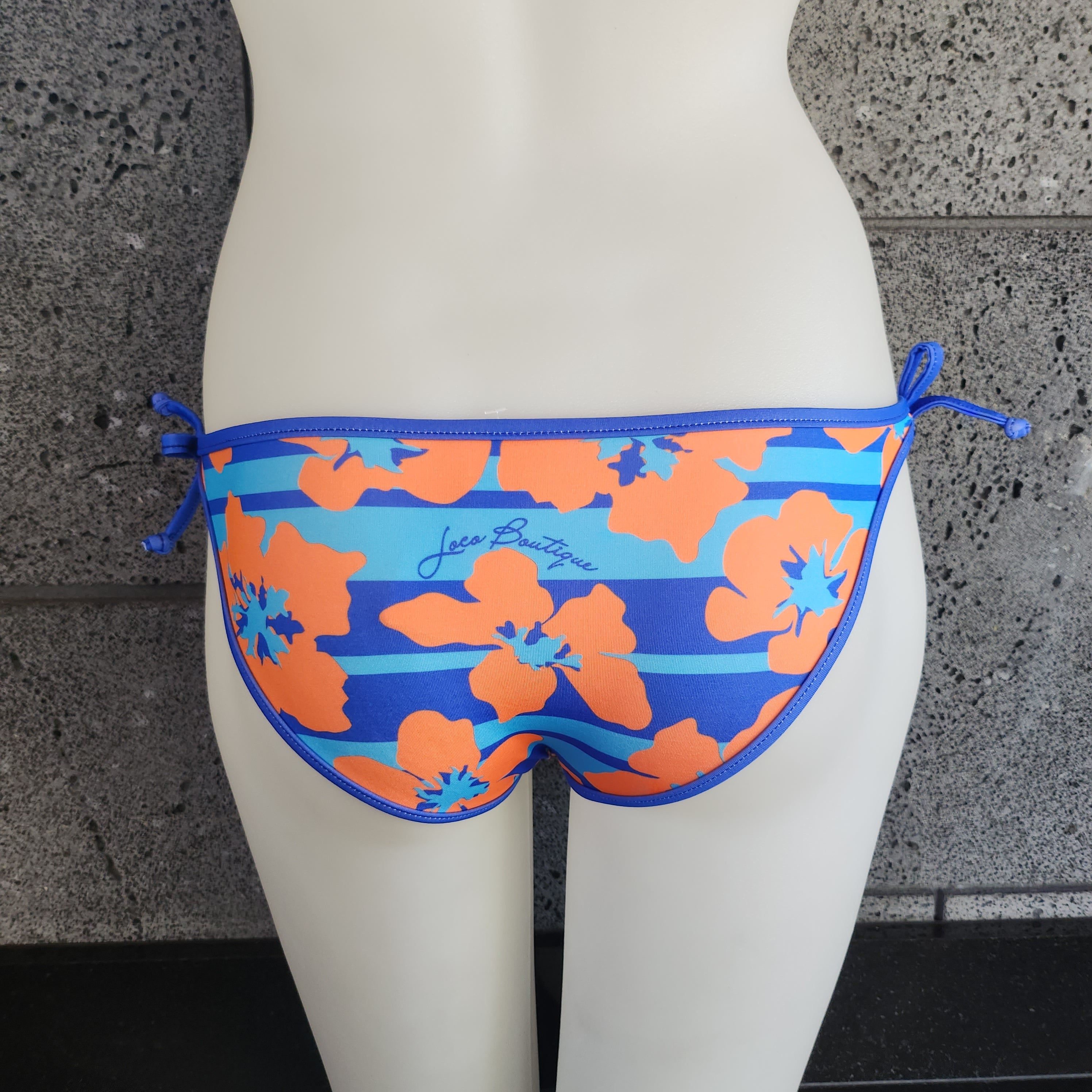 Loco Boutique Hibiscus Stripe Removable Bows