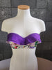 Loco Boutique Garden of Eden Flounce Bandeau Top - PURPLE / S