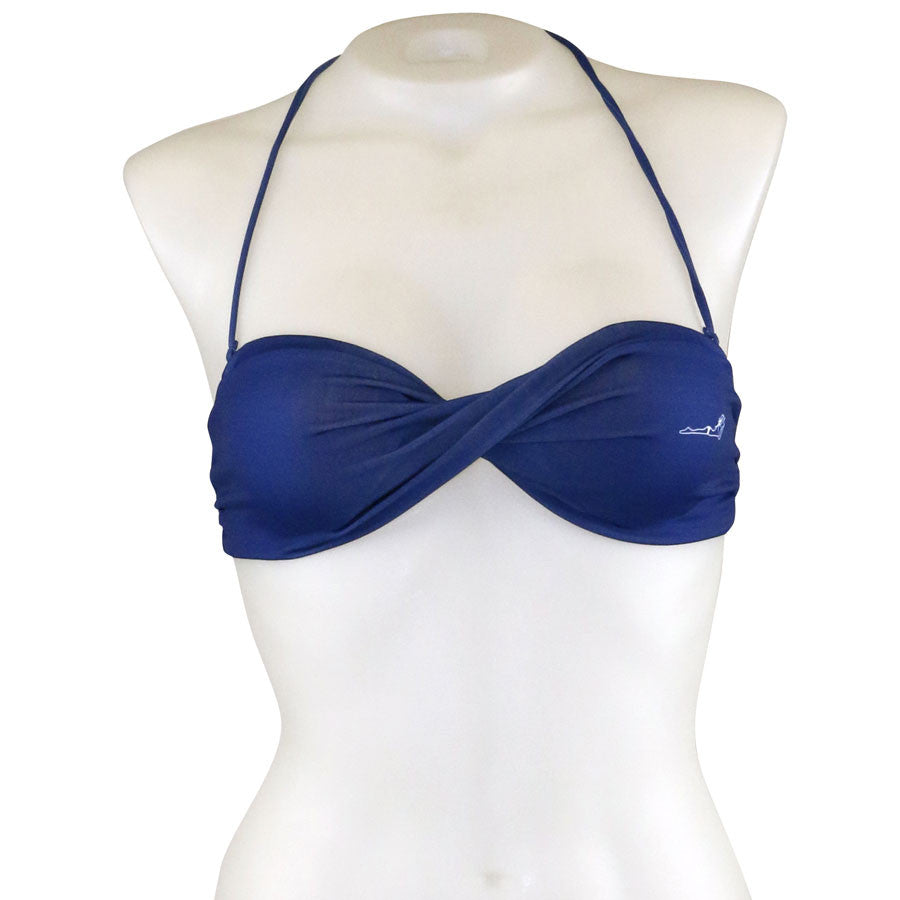 Solid Logo Twisted Bandeau - Loco Boutique