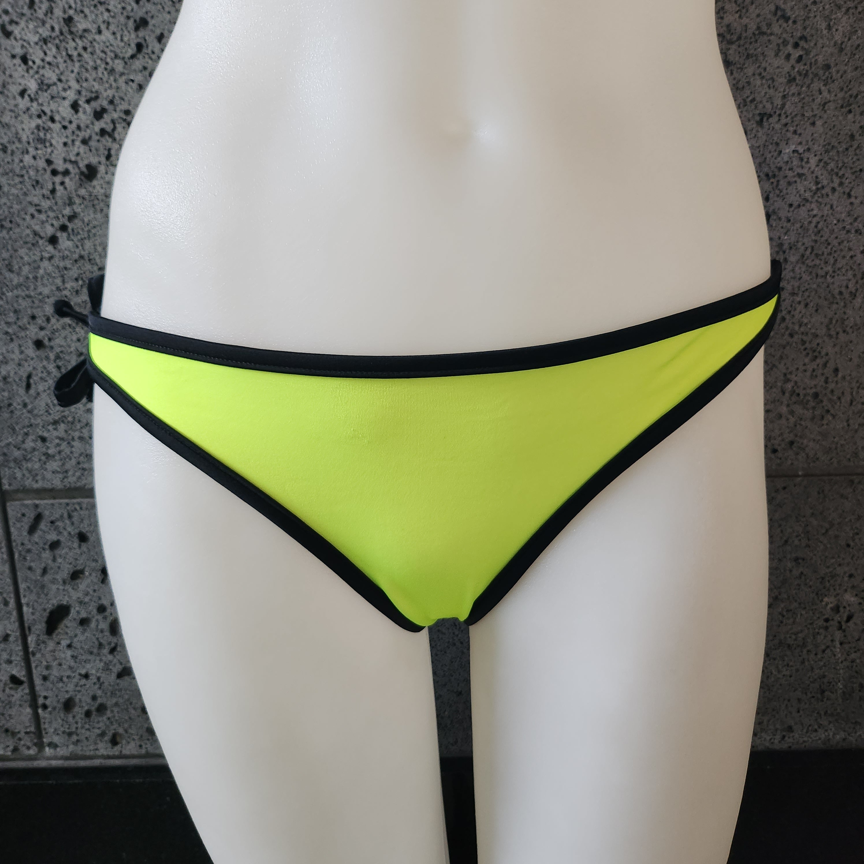 Loco Boutique Neon Black Piping Removable Bows