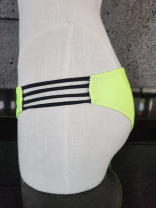 Neon Black Piping Strappy Spaghetti Sides - Loco Boutique