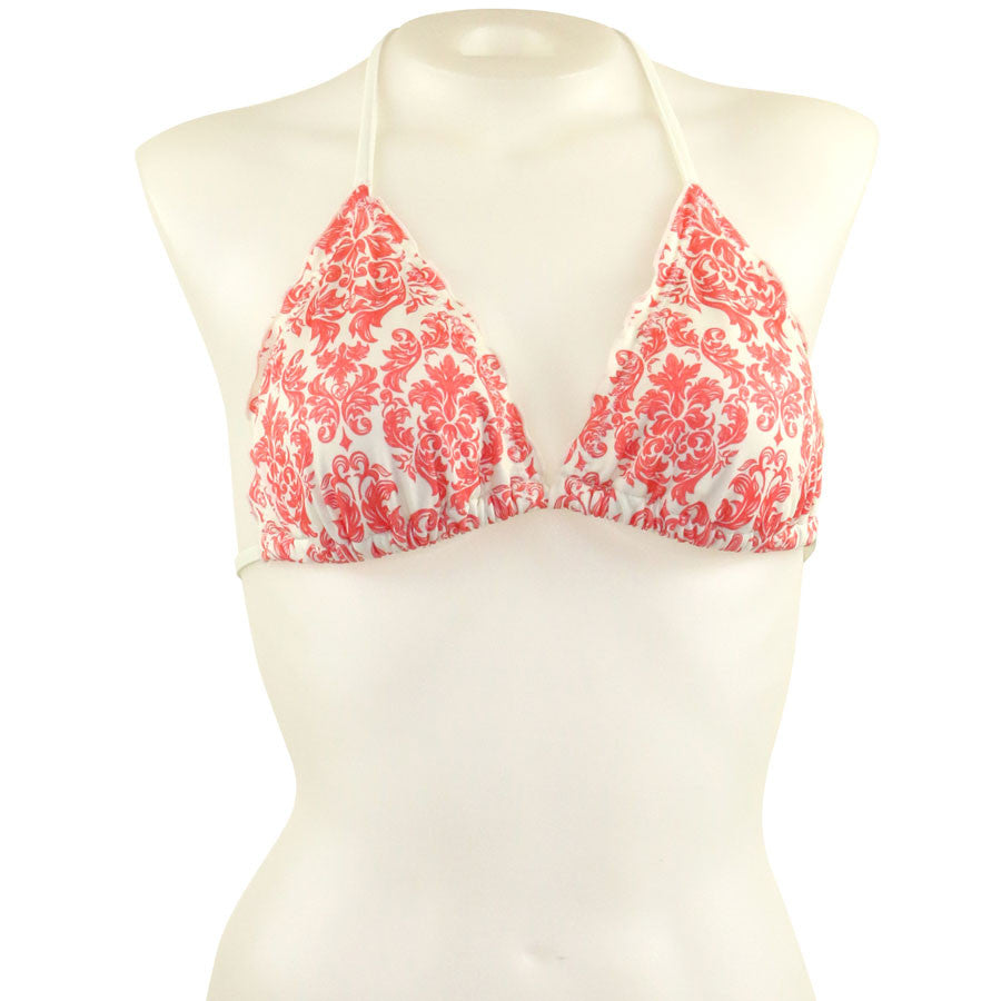 Damask Ruffle Sliding Triangle - Loco Boutique