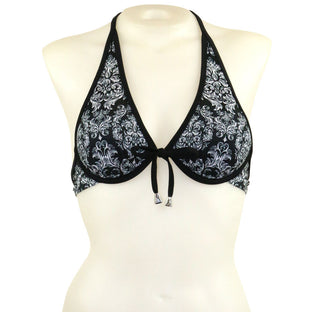 Damask Tie Back Underwire - Loco Boutique