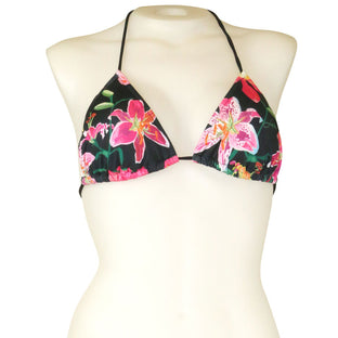 Loco Boutique Woman's Tropical Orchid Sliding Triangle Bikini Top - Loco Boutique