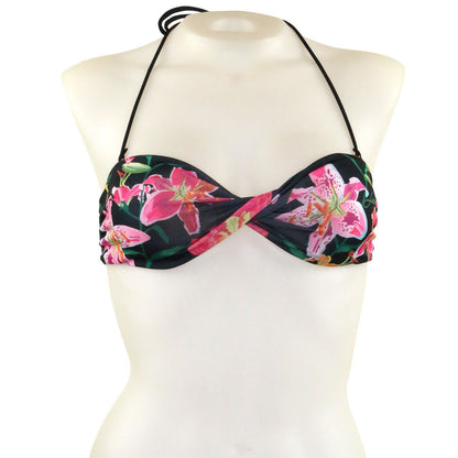 Tropical Orchid Twisted Bandeau - Loco Boutique