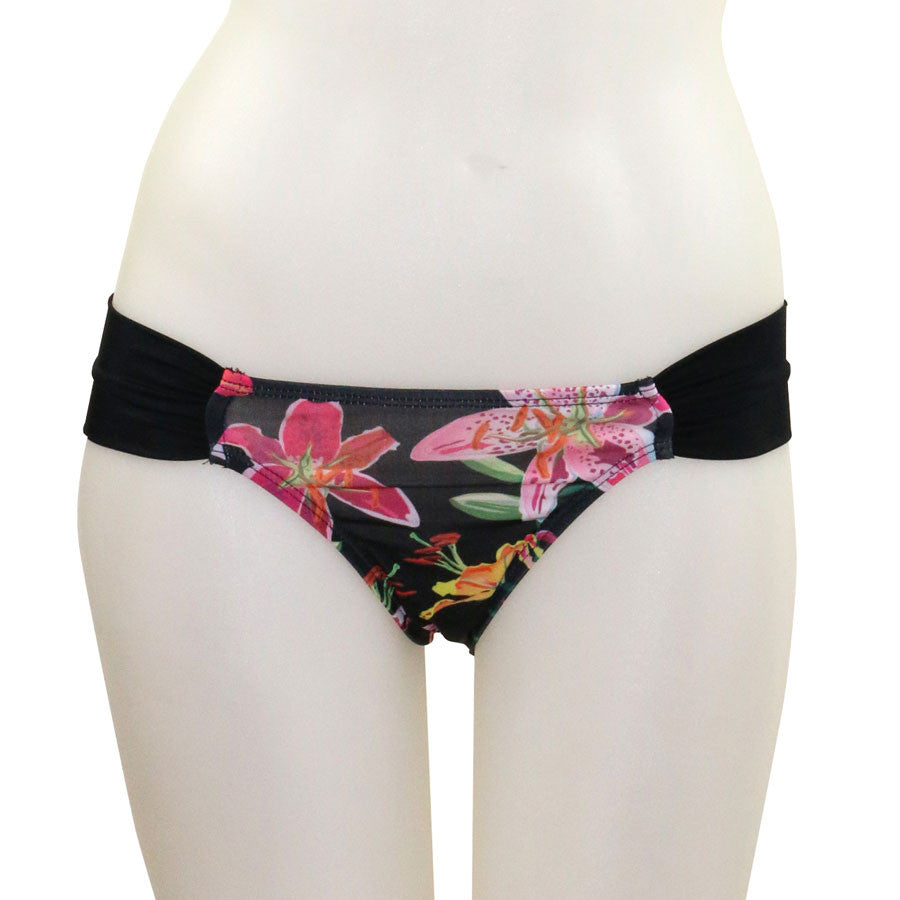 Tropical Orchid Side Ruched - Loco Boutique