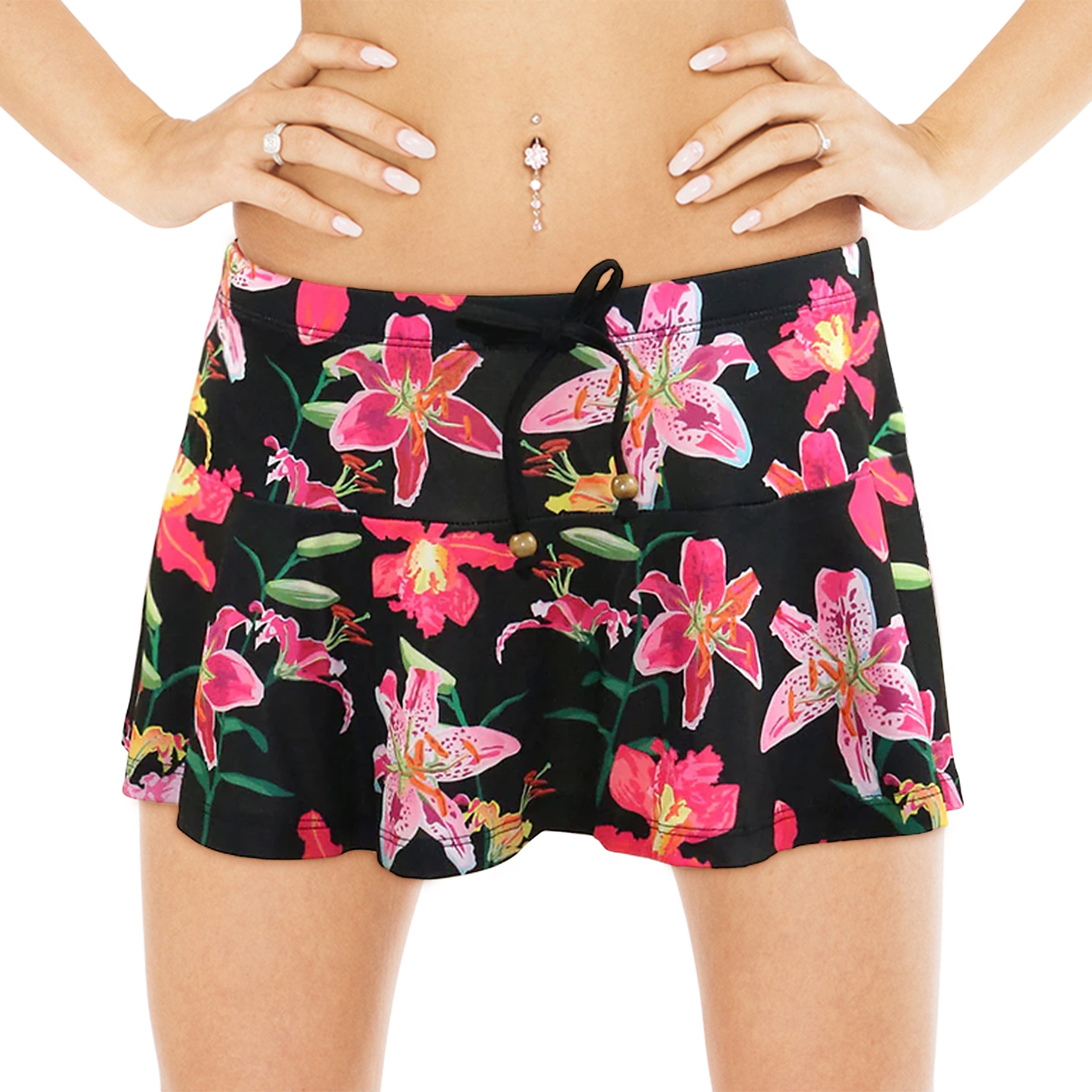 Loco Boutique Woman's Tropical Orchid Skirt - Loco Boutique