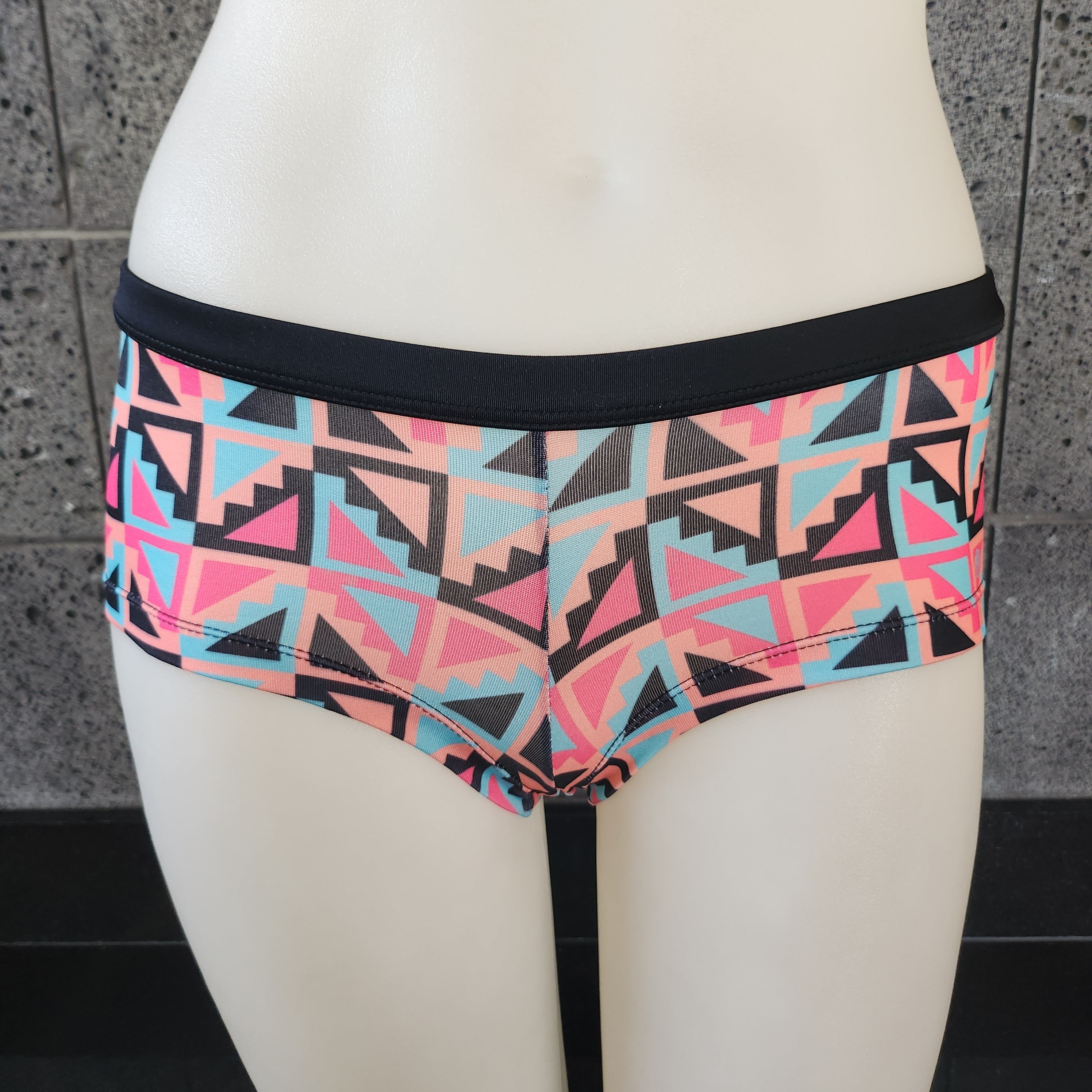 Loco Boutique Step Geo Banded Waist Boyshorts