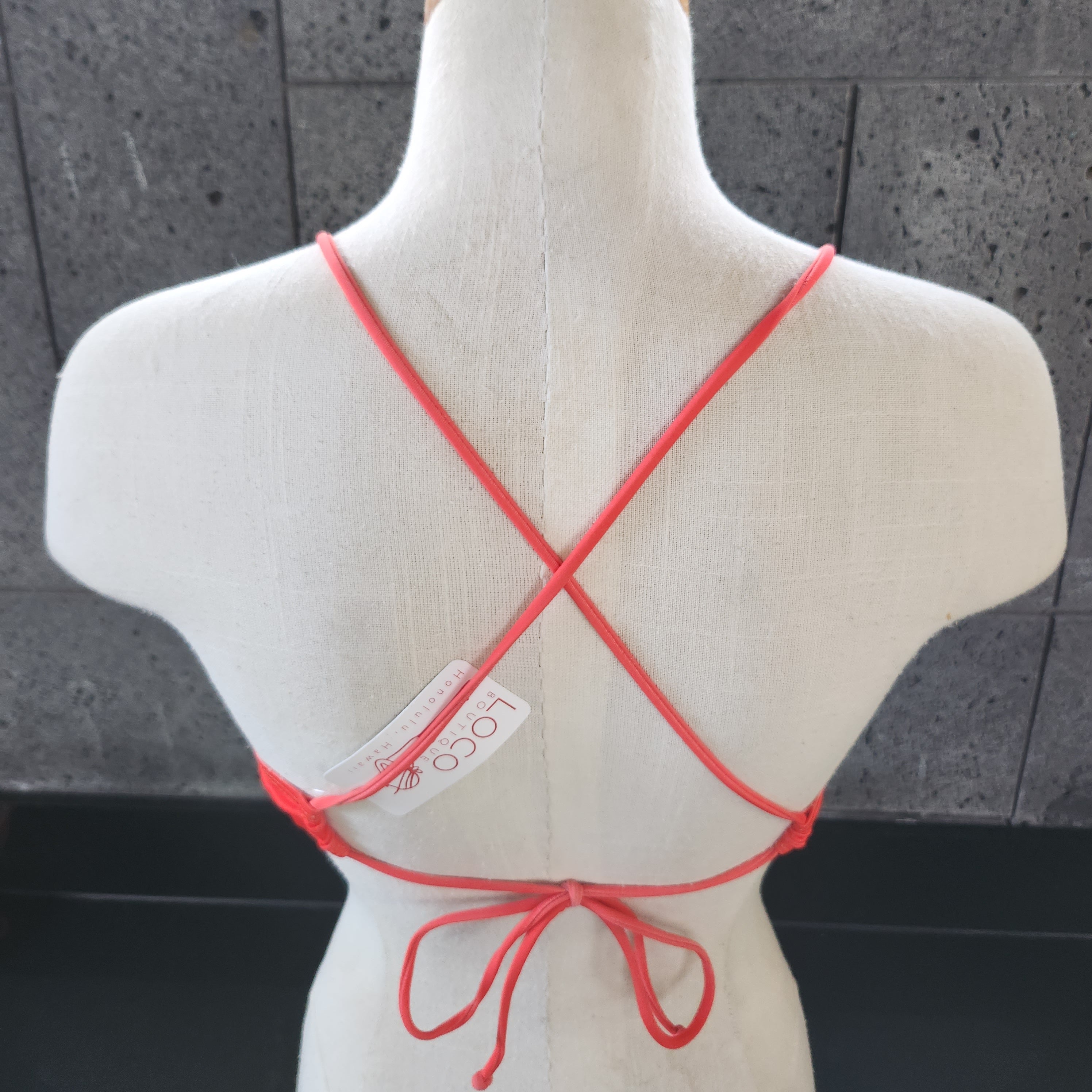 Loco Boutique Solid Logo Flounce Crop Top