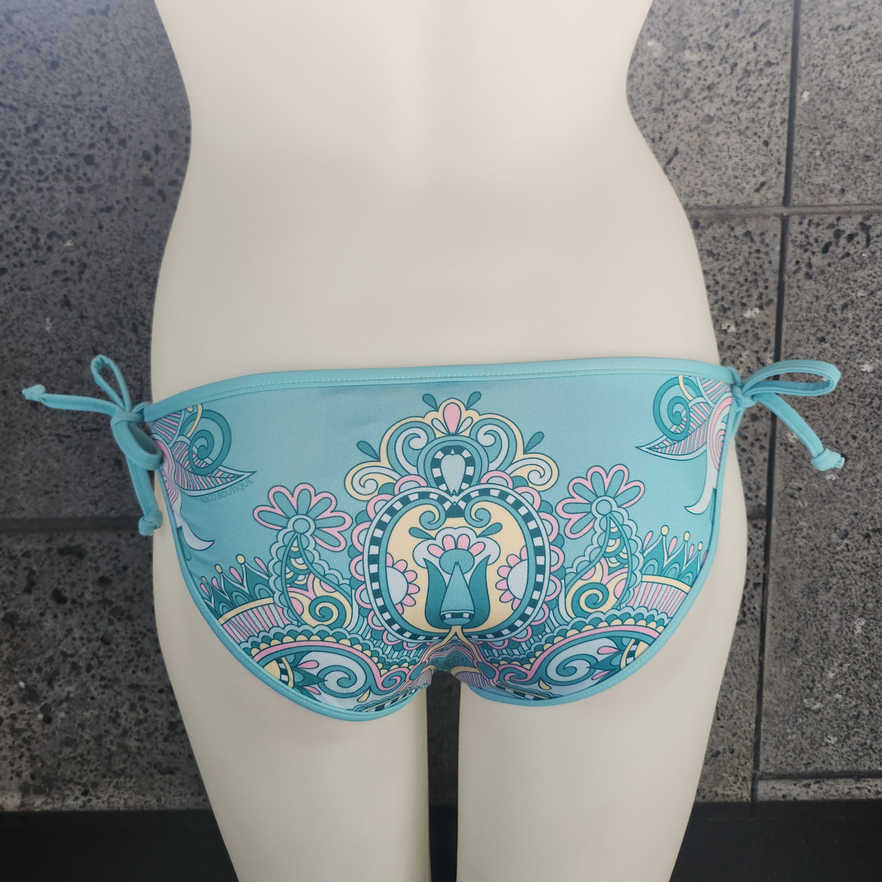Loco Boutique Magic Carpet Removable Bows Bikini Bottom