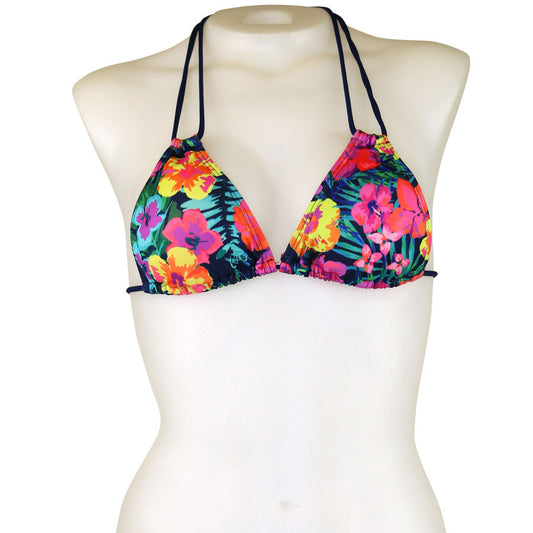 Tropical Flower Double Strap Triangle - Loco Boutique