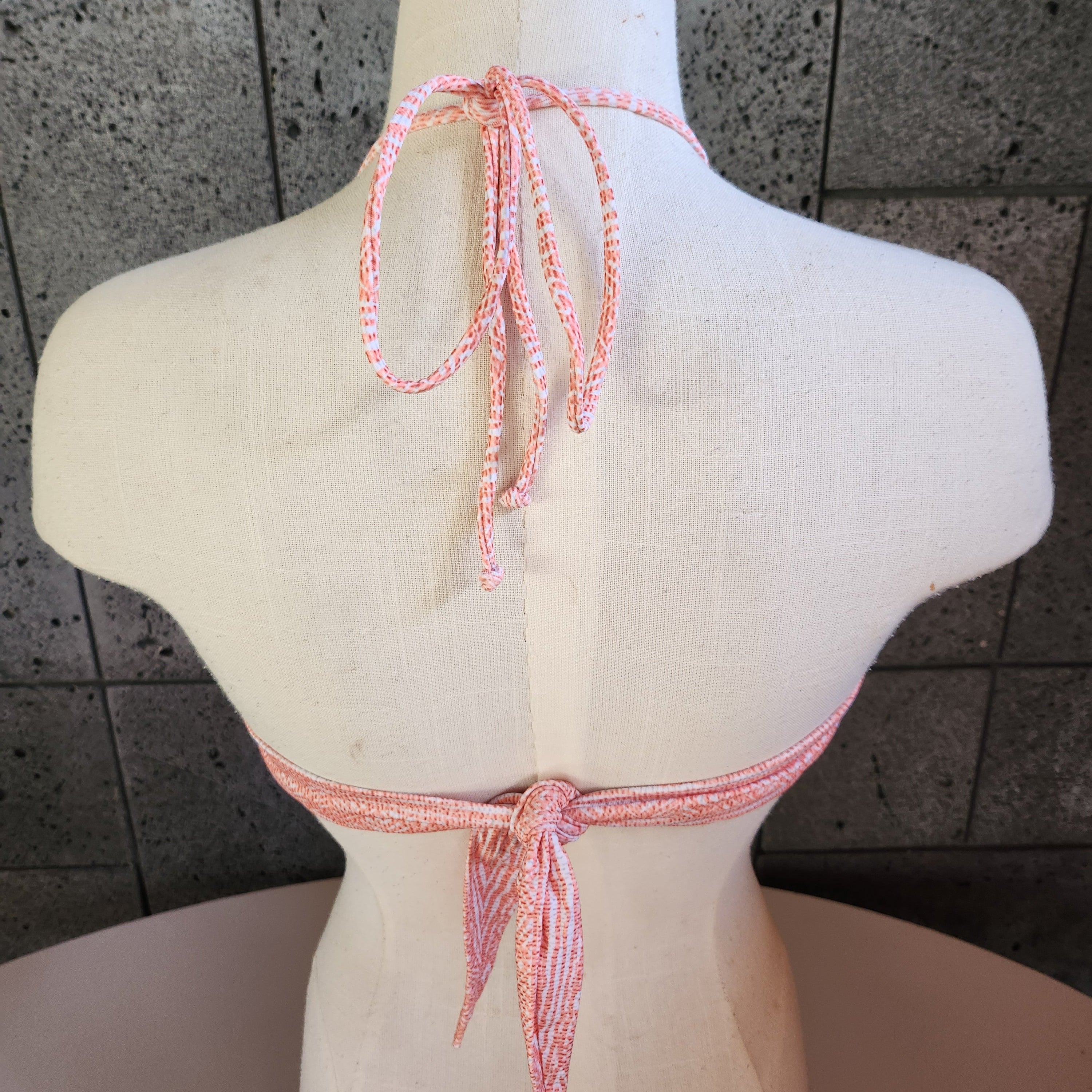 Loco Boutique Coral 2.0 Long Flounce Bandeau Bikini Top