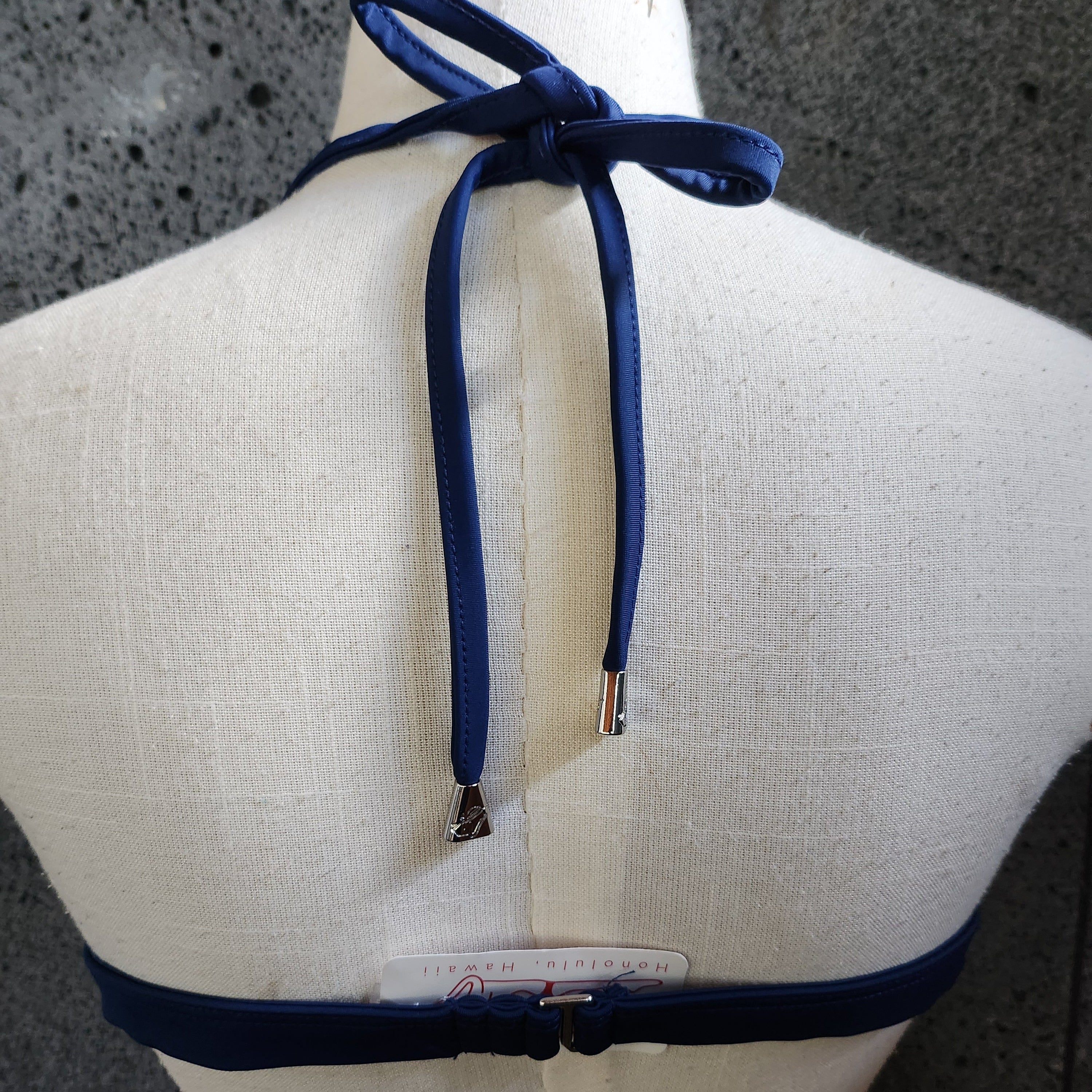 Loco Boutique Blue Flower Reversible Banded Chest