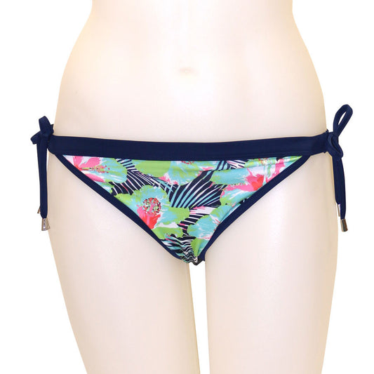 Blue Flower Reversible Banded Waist - Loco Boutique