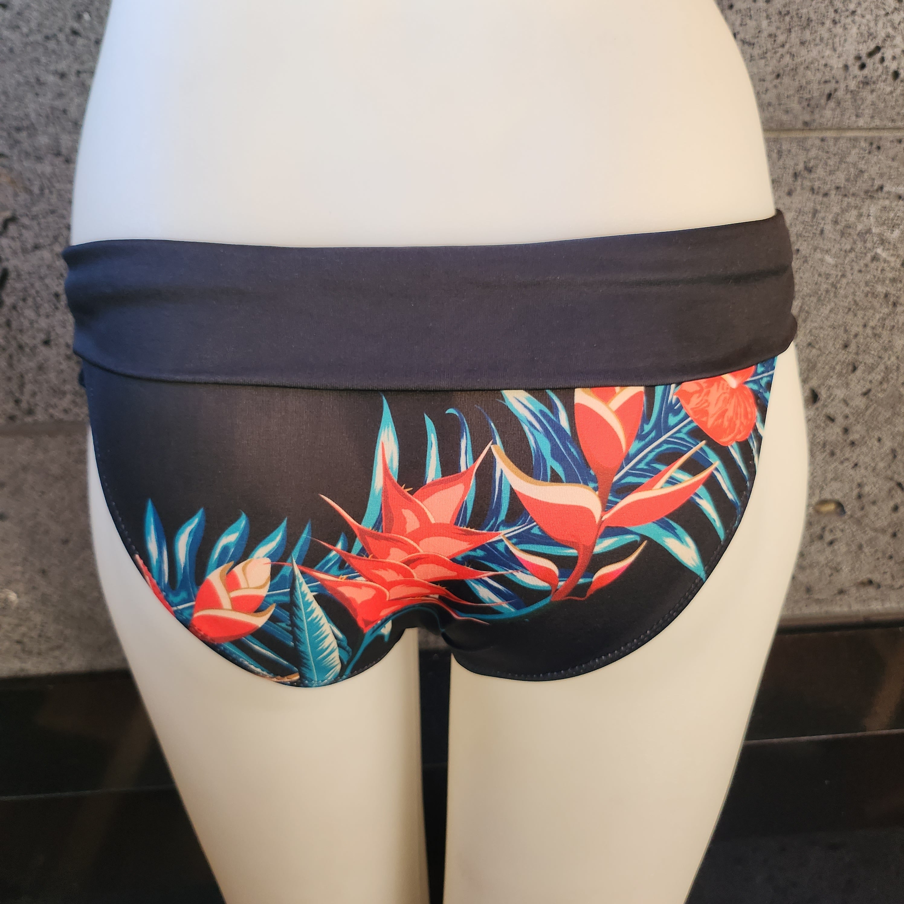 Loco Boutique Retro Hawaii Folded Over Bikini Bottom