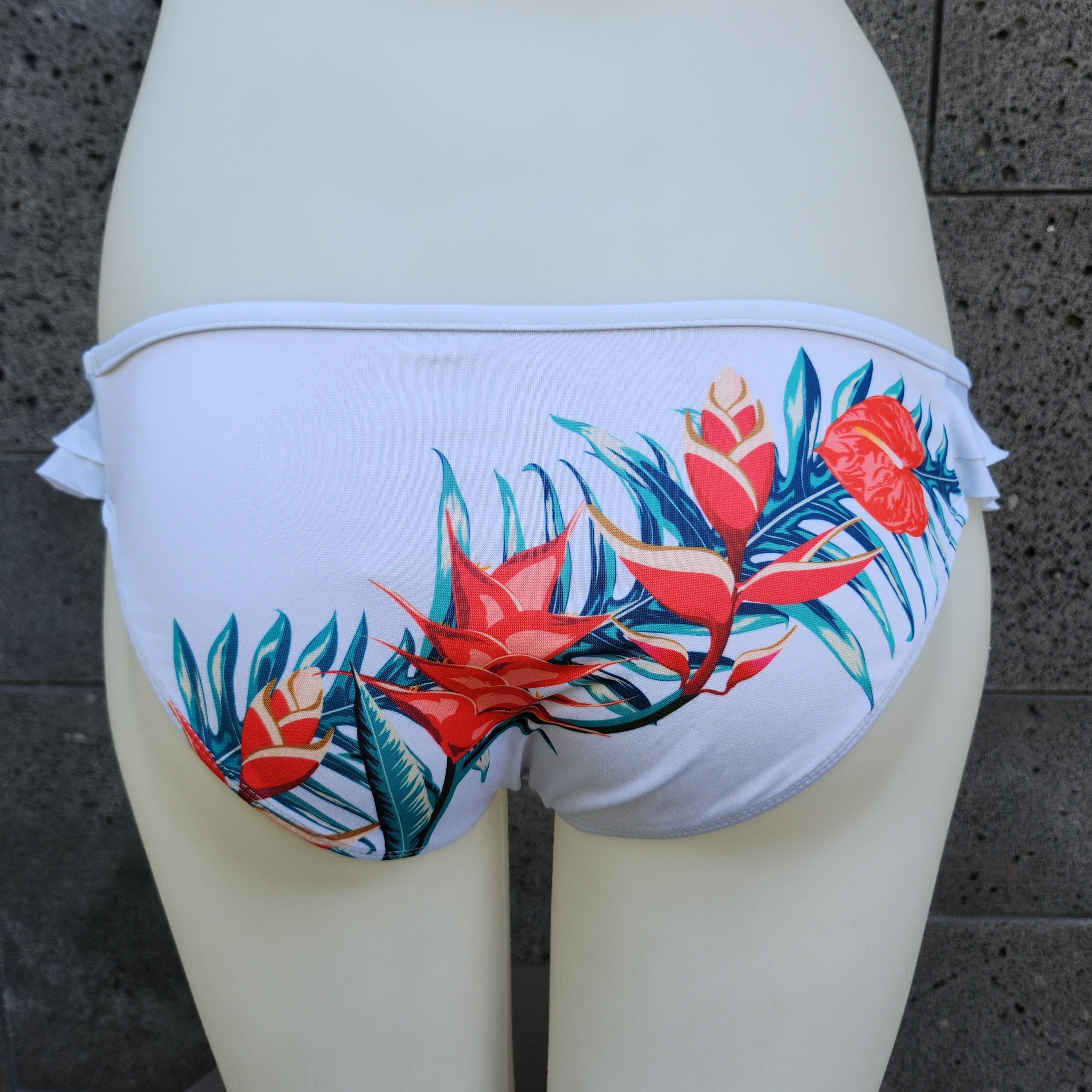 Loco Boutique Retro Hawaii Double Sided Ruffles Bikini Bottom
