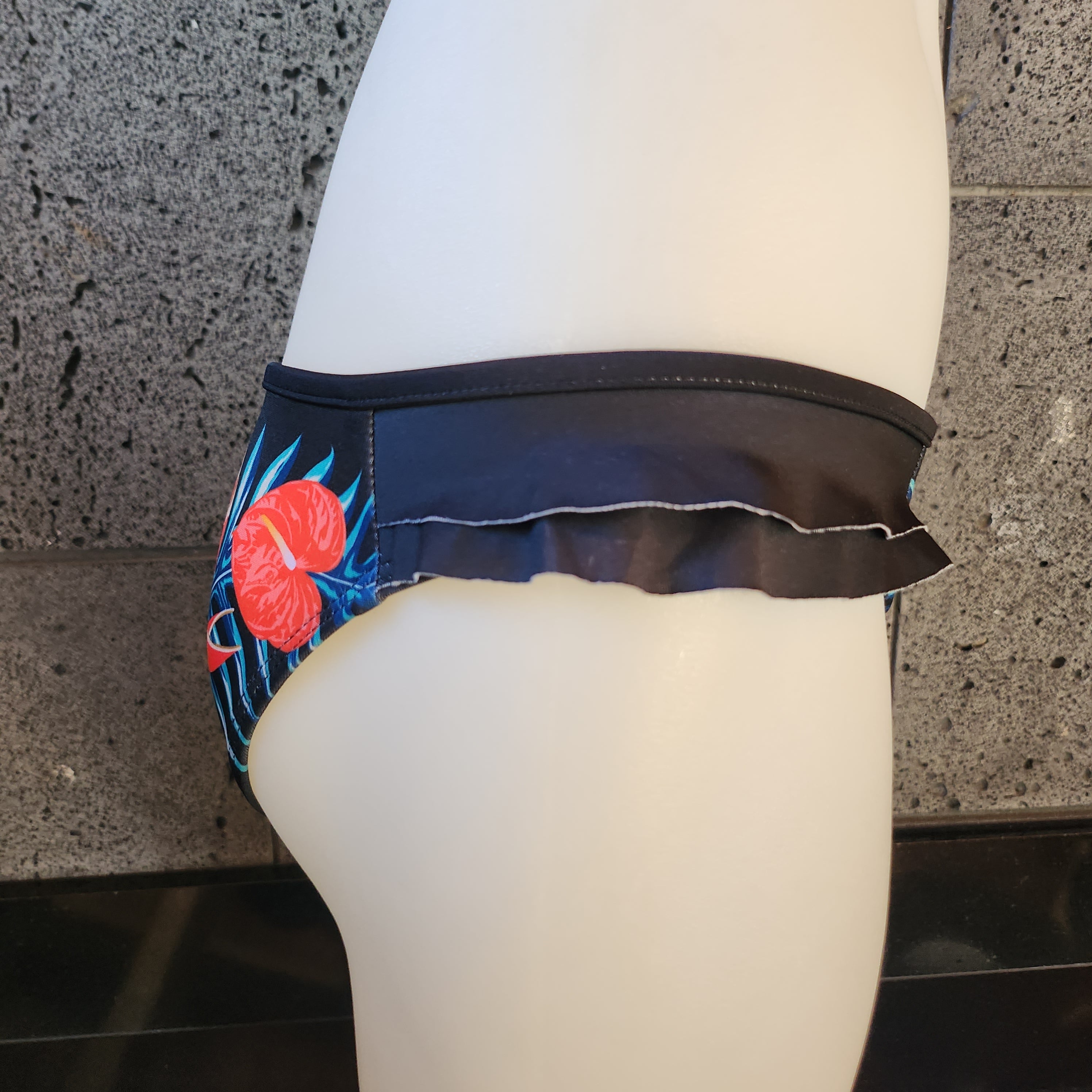 Loco Boutique Retro Hawaii Double Sided Ruffles Bikini Bottom