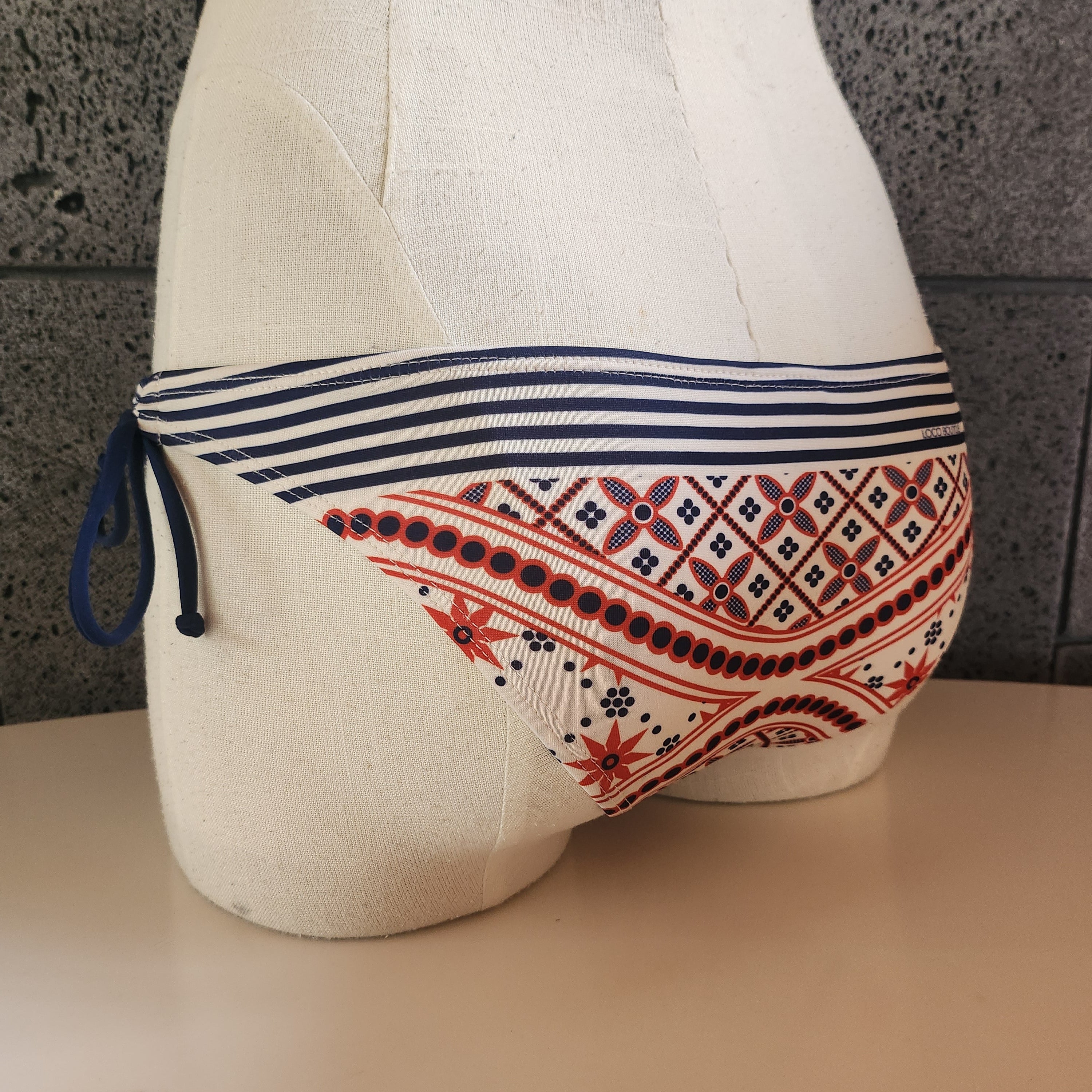 Loco Boutique Batik Stripe Cinched Ties
