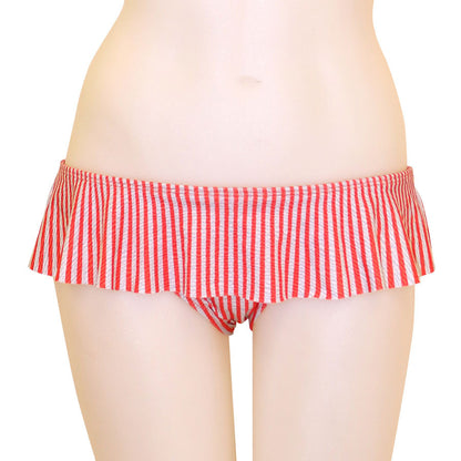 LB Seersucker Skirted Bottom - Loco Boutique