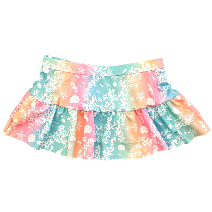 Sea Life Kid's Double Ruffle Skirt - Loco Boutique