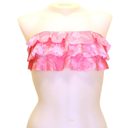 Lagoon 3-Tier Flounce Bandeau Top - Loco Boutique