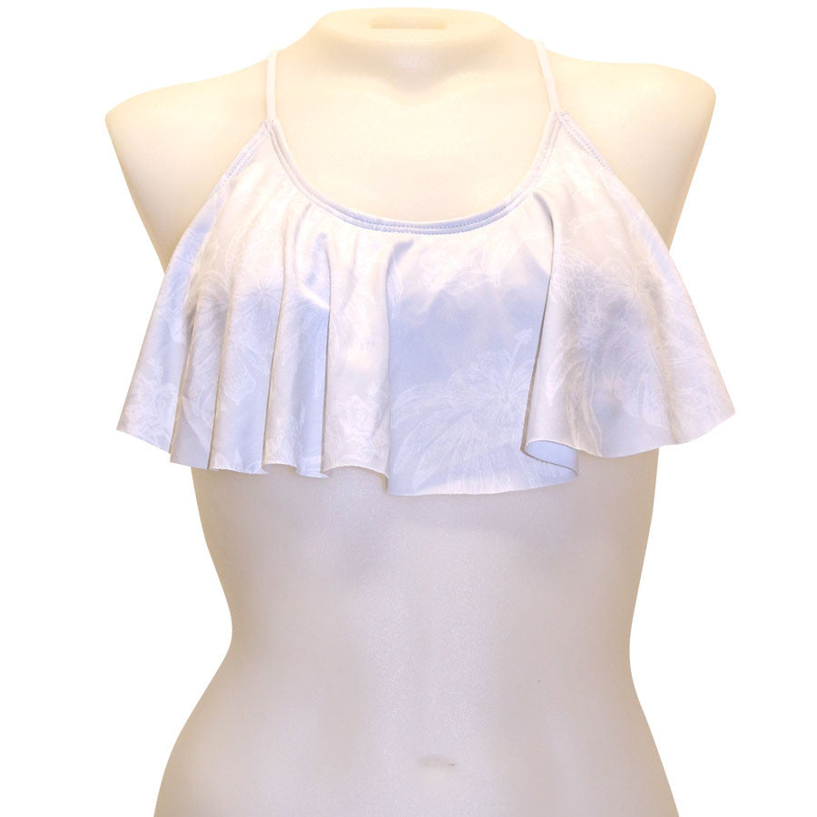 Loco Boutique Lagoon Flounce Crop Top