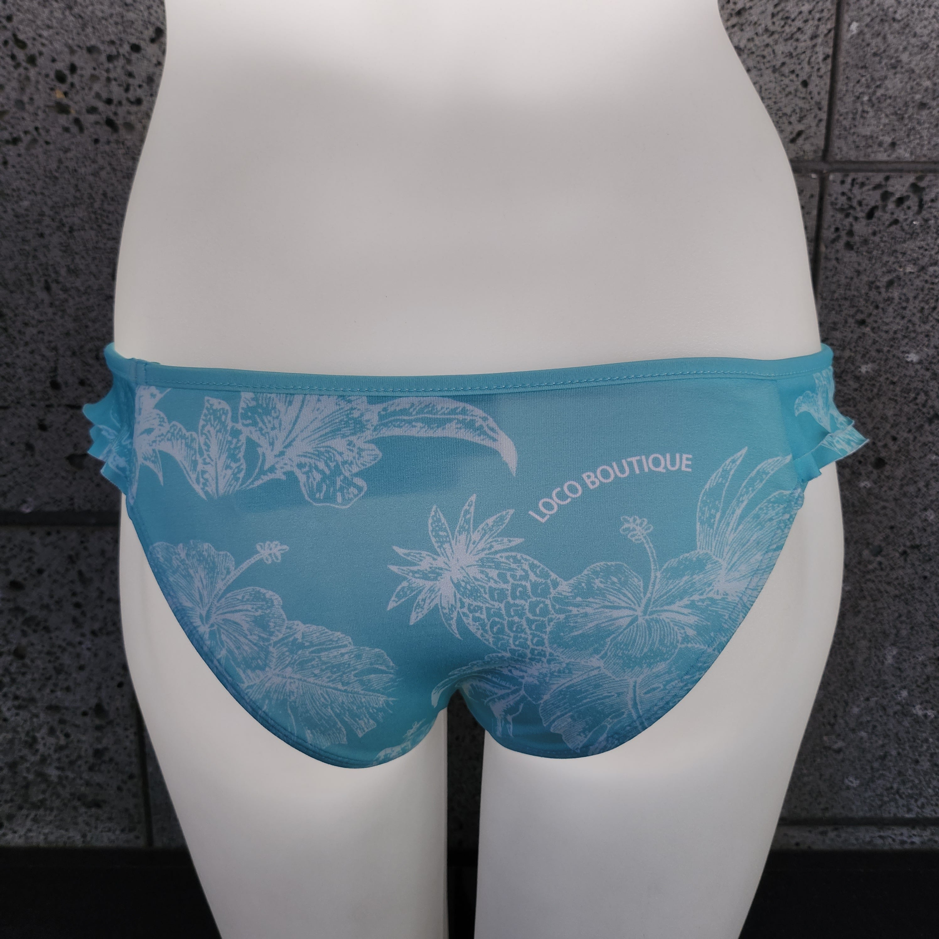 Loco Boutique Lagoon Double Side Ruffle Bikini Bottom