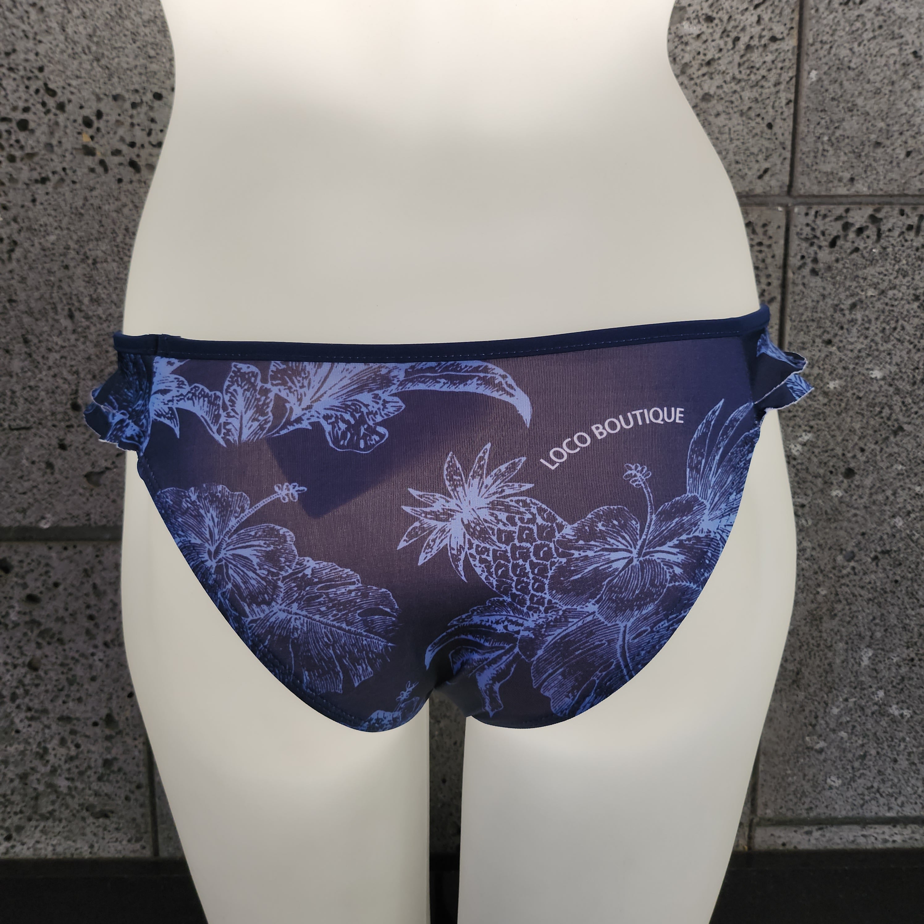 Loco Boutique Lagoon Double Side Ruffle Bikini Bottom