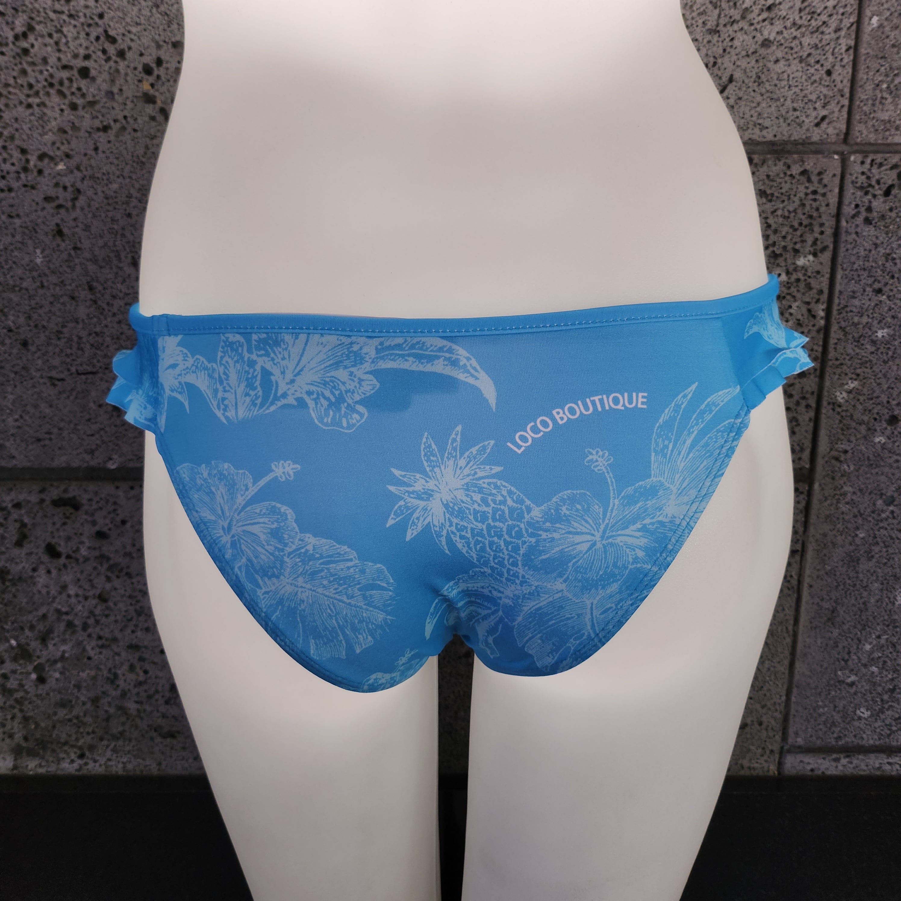 Loco Boutique Lagoon Double Side Ruffle Bikini Bottom