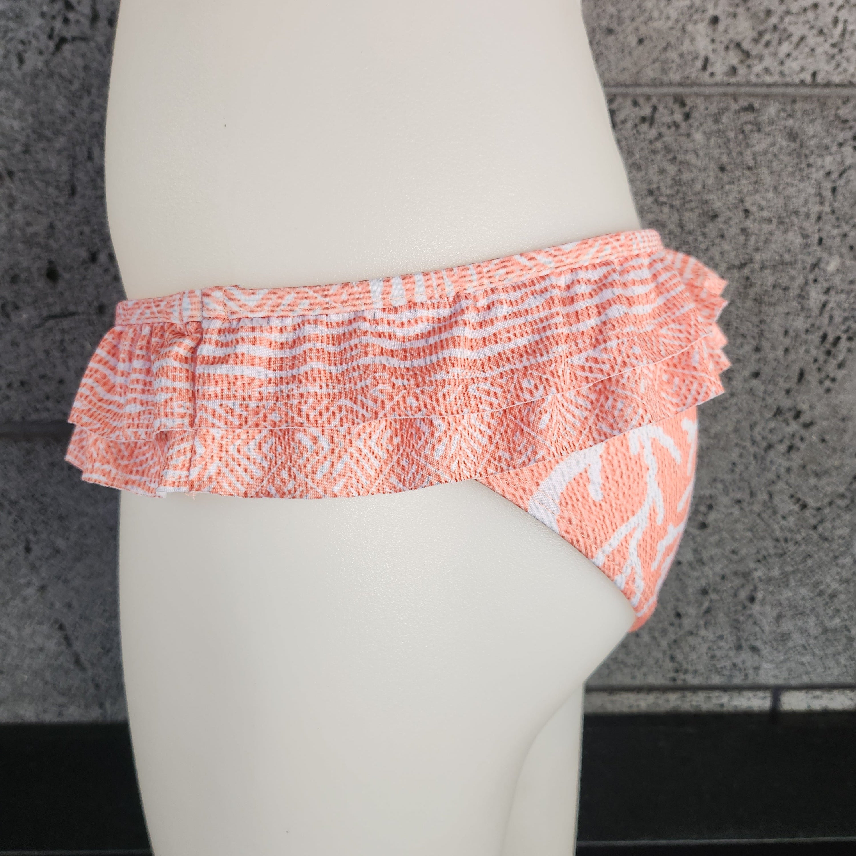 Loco Boutique Coral 2.0 Double Ruffle Bikini Bottom