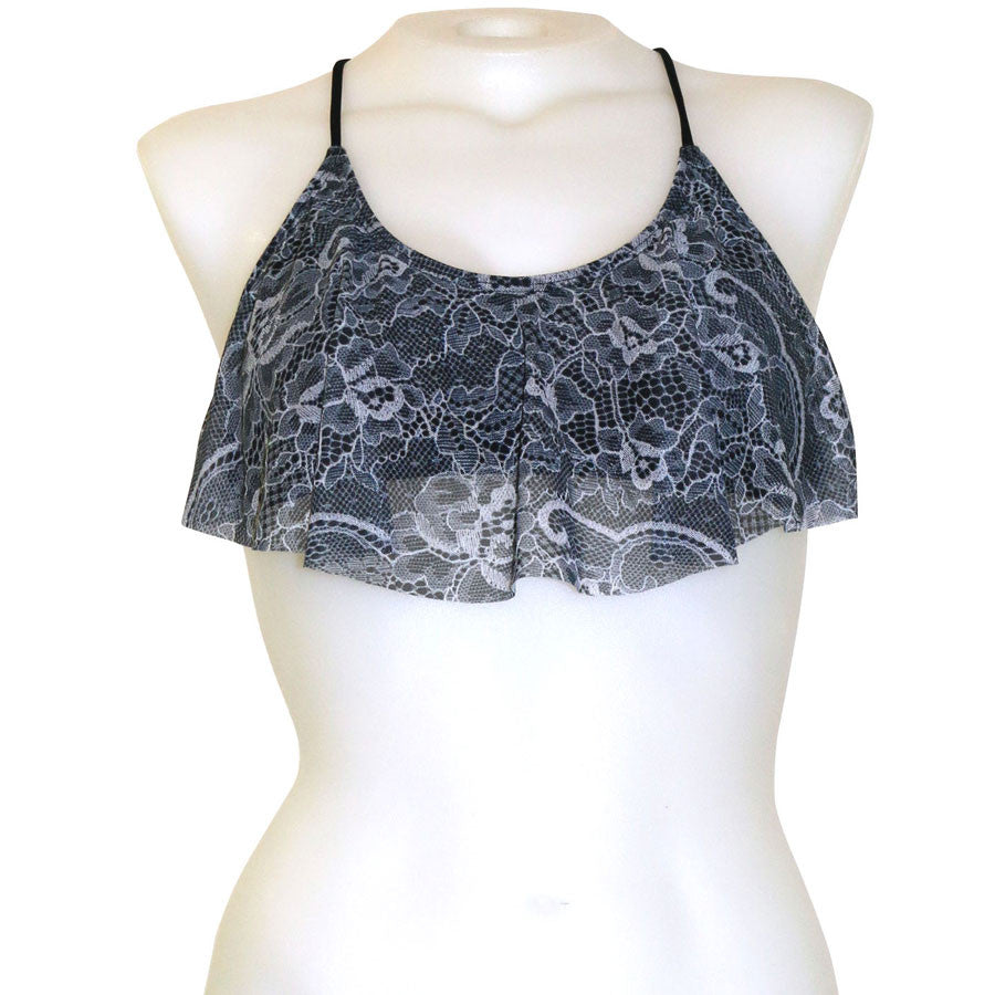 Pure Lace Flounce Crop Top - Loco Boutique