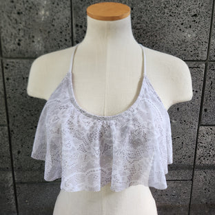 Loco Boutique Pure Lace Flounce Crop Top