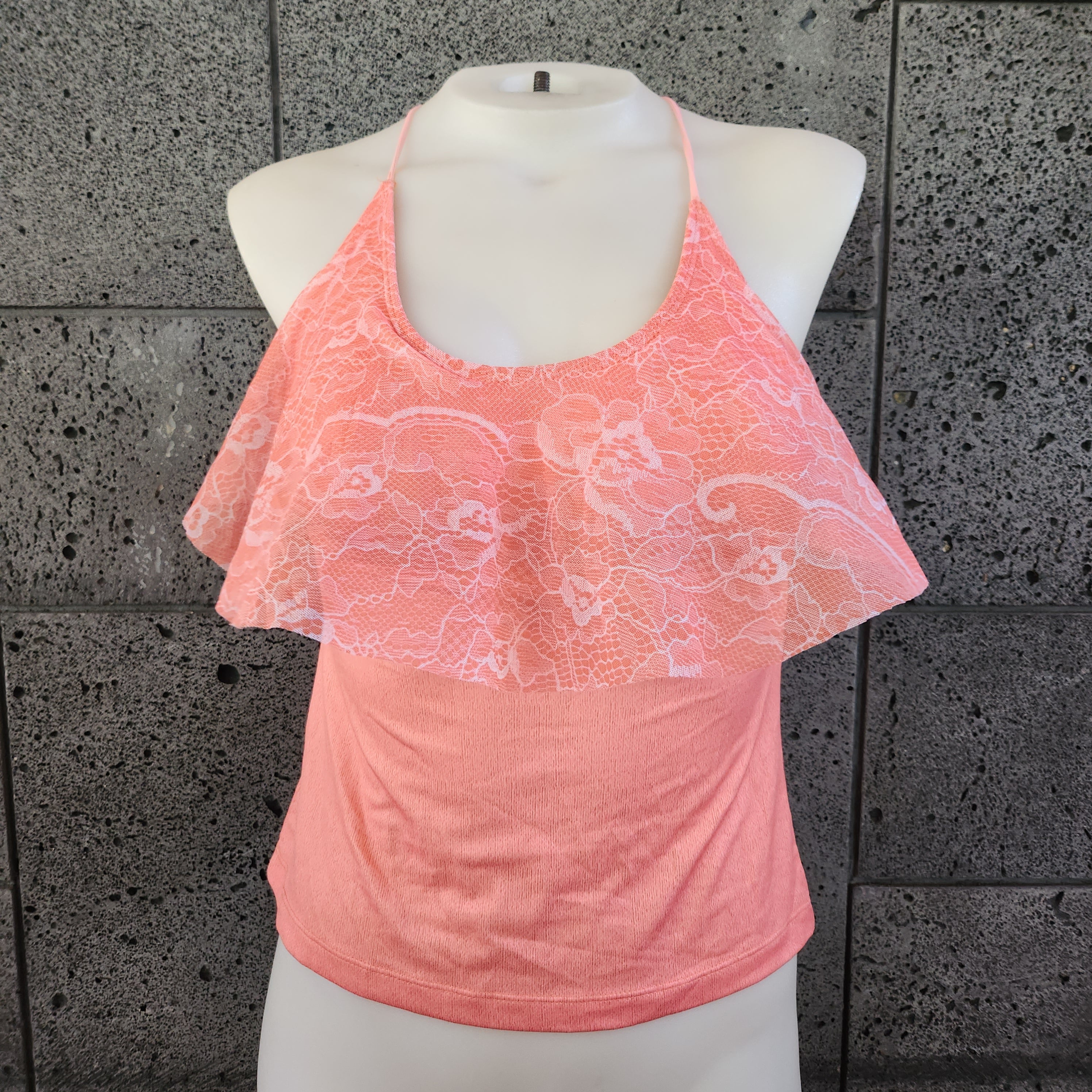 Loco Boutique Pure Lace Flounce Front Tankini