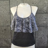 Loco Boutique Pure Lace Flounce Front Tankini - BLACK / S