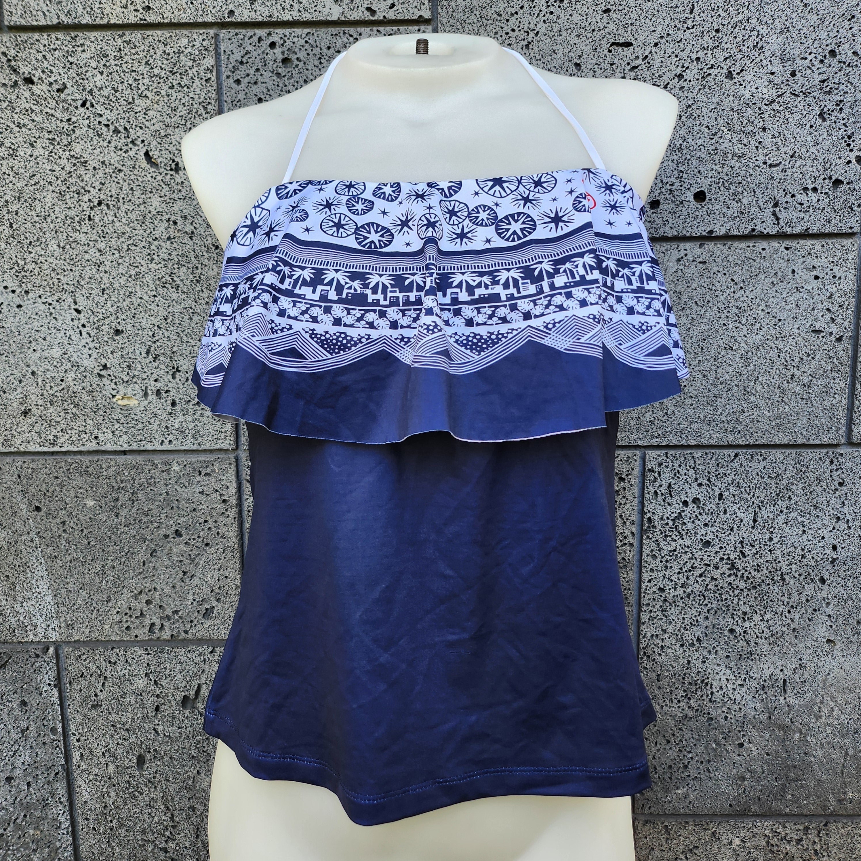 Loco Boutique Waikiki Fireworks Flounce Top Tankini