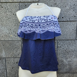 Loco Boutique Waikiki Fireworks Flounce Top Tankini