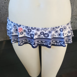 Loco Boutique Woman's Waikiki Fireworks Skirted Bikini Bottom