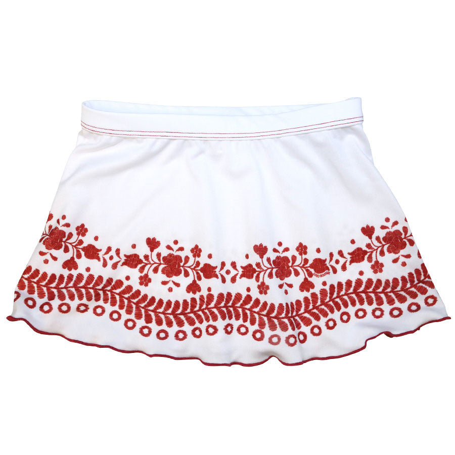 Loco Broidery Kid's 1-inch Banded Skirt