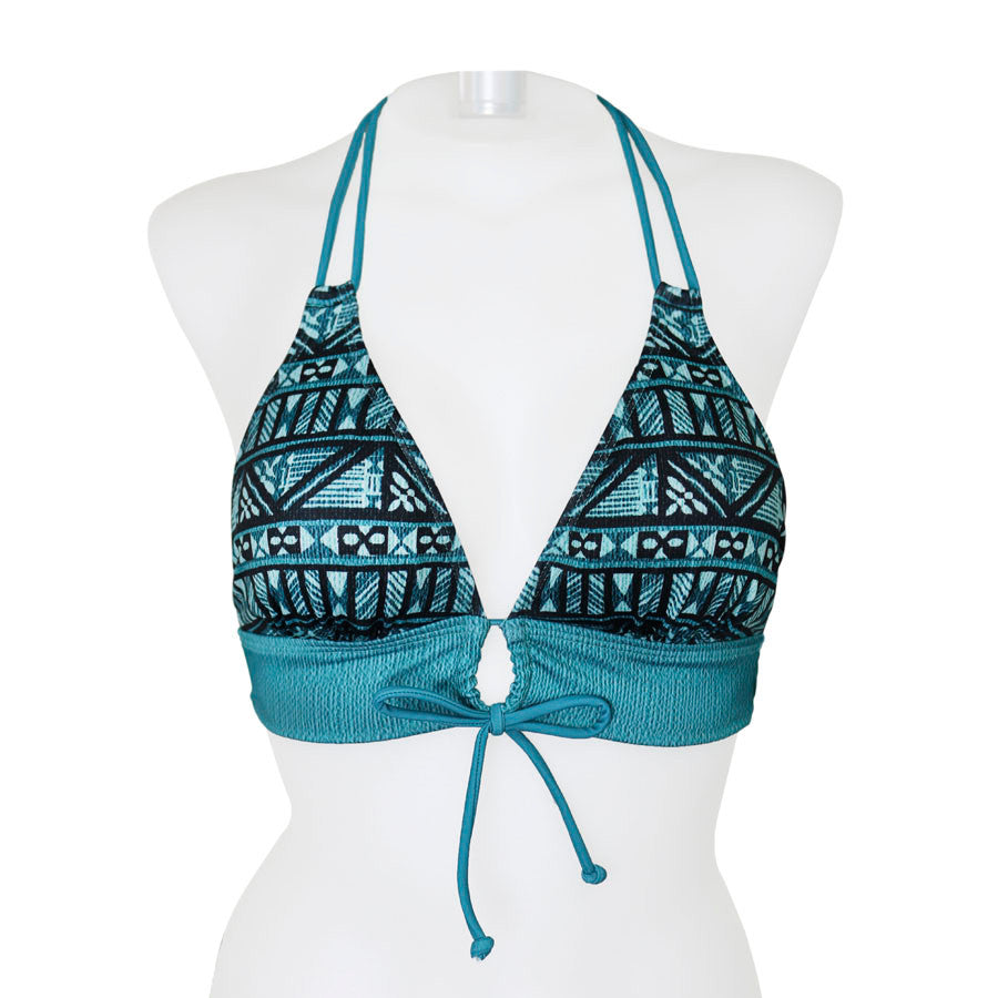Hawaiian Geo Keyhole Front Banded Chest - Loco Boutique