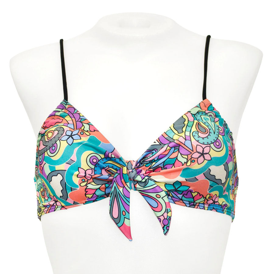 Bold Cinched Bow Bandeau Top - Loco Boutique