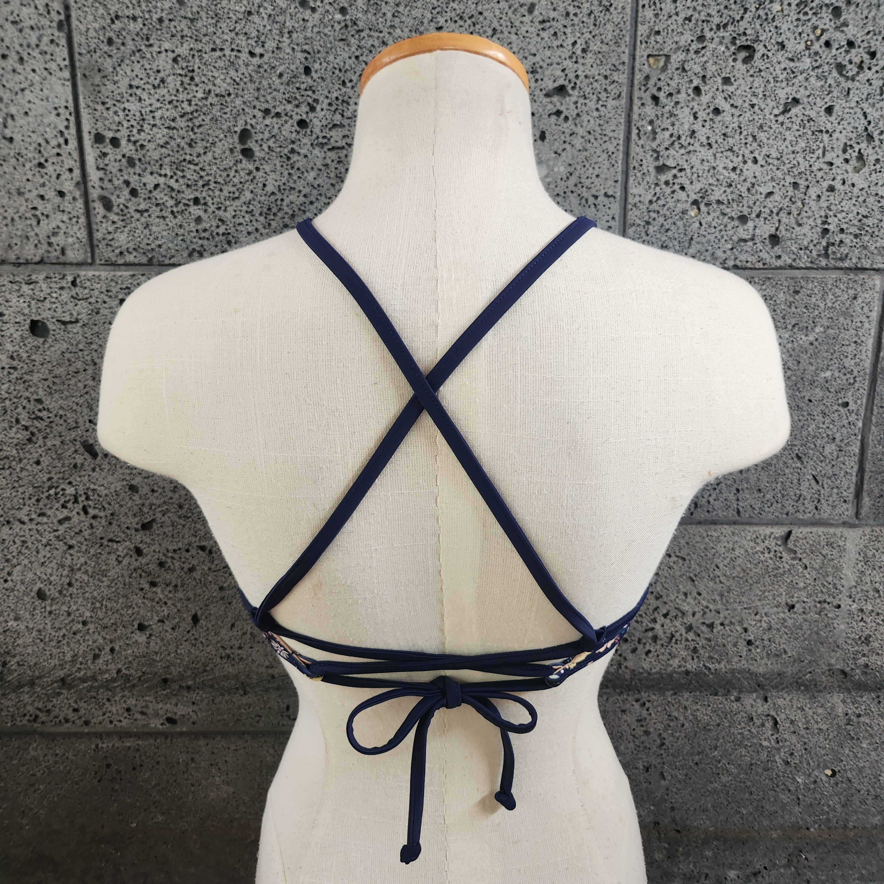 Loco Boutique Little Blossoms Underwire Tie Back Bikini Top