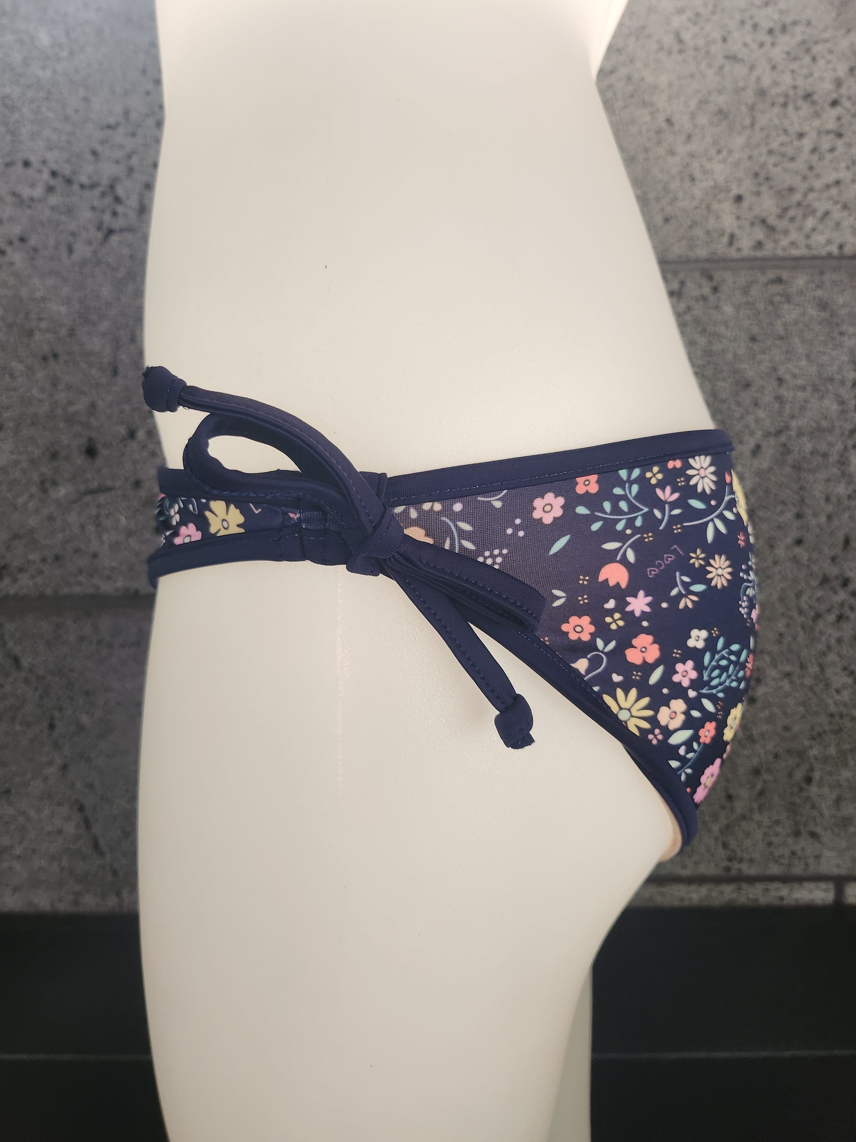 Loco Boutique Little Blossoms Removable Bow Bikini Bottom