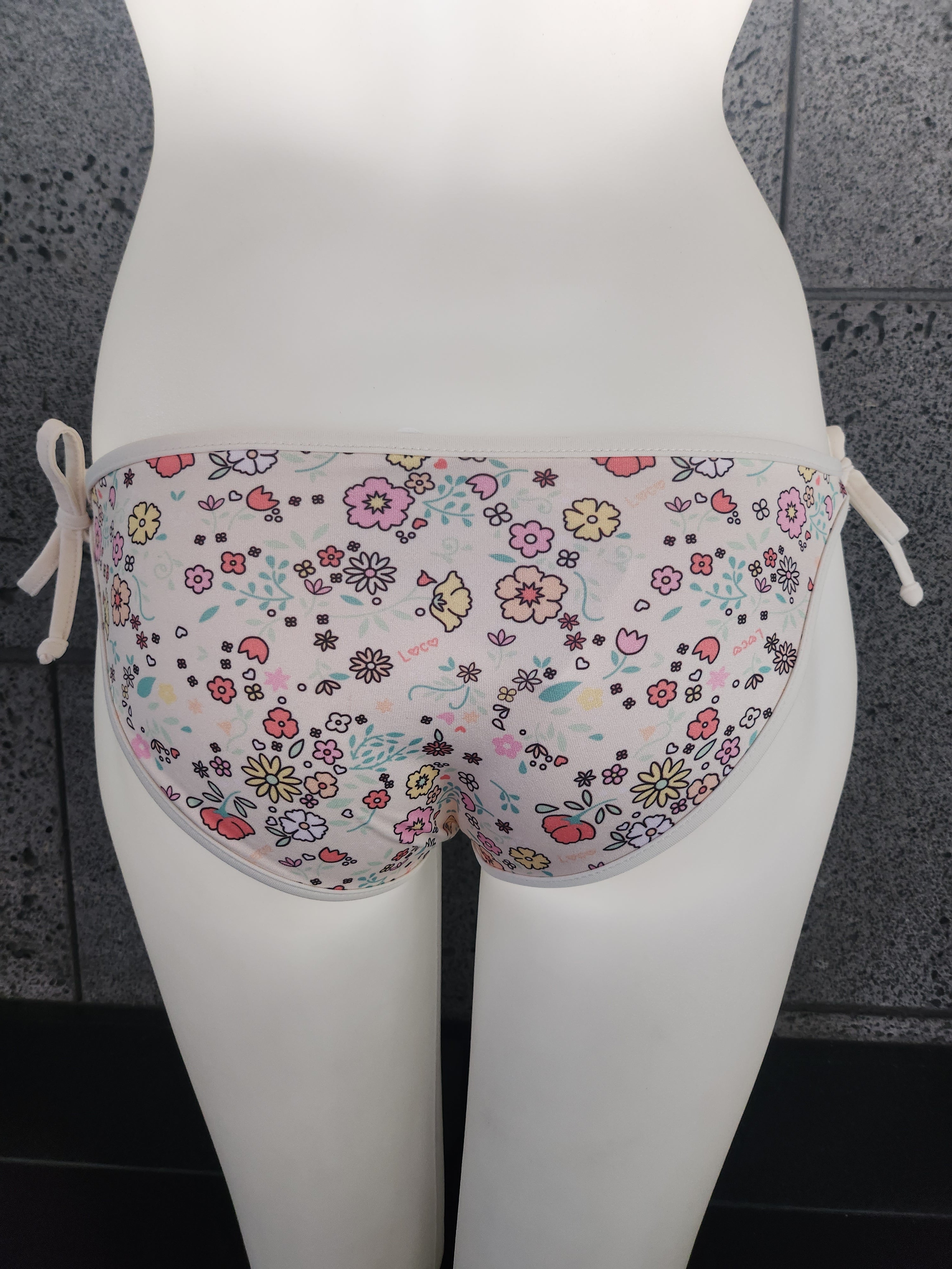 Loco Boutique Little Blossoms Removable Bow Bikini Bottom